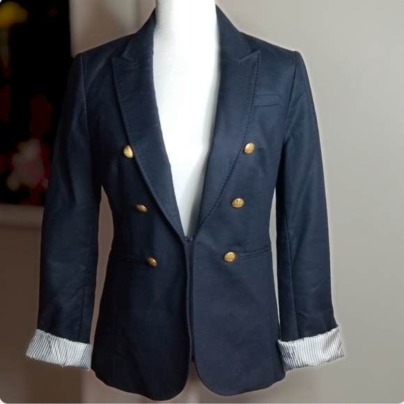 Banana Republic Jackets & Blazers - BANANA REPUBLIC  NAVY BLUE NAUTICAL CAPTAIN BLAZER